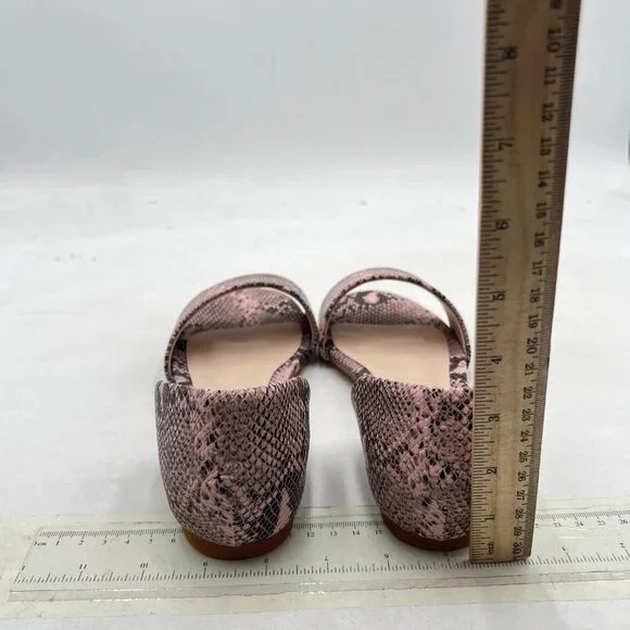 YDN Brown Sepentine Open Toe D'Orsay Casual Flats Sandals Slip on Comfy Shoes - Picture 5 of 8